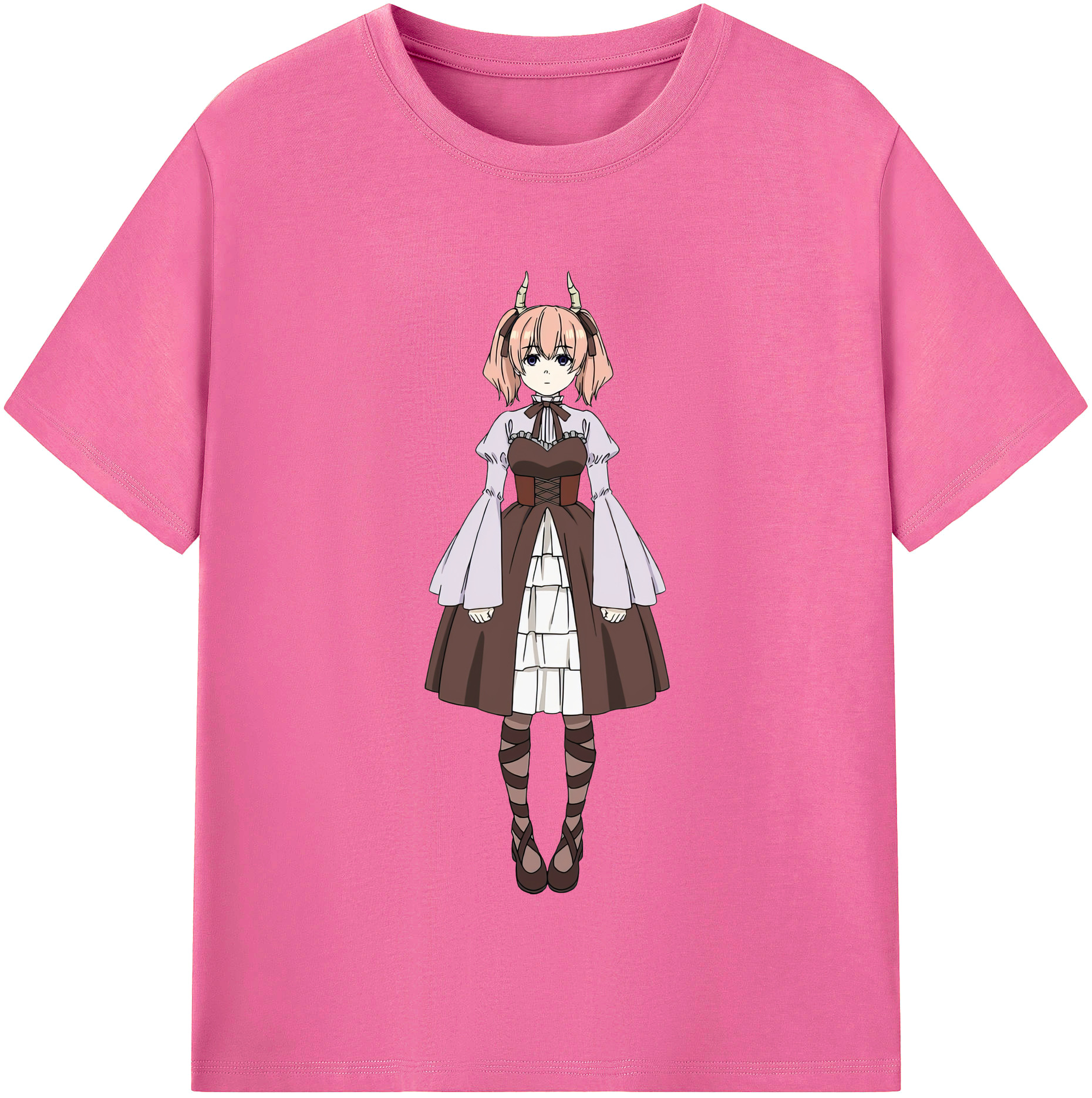 （画像用） 葬送のフリーレン Frieren レディースカジュアルプリントTシャツ（綿100％）